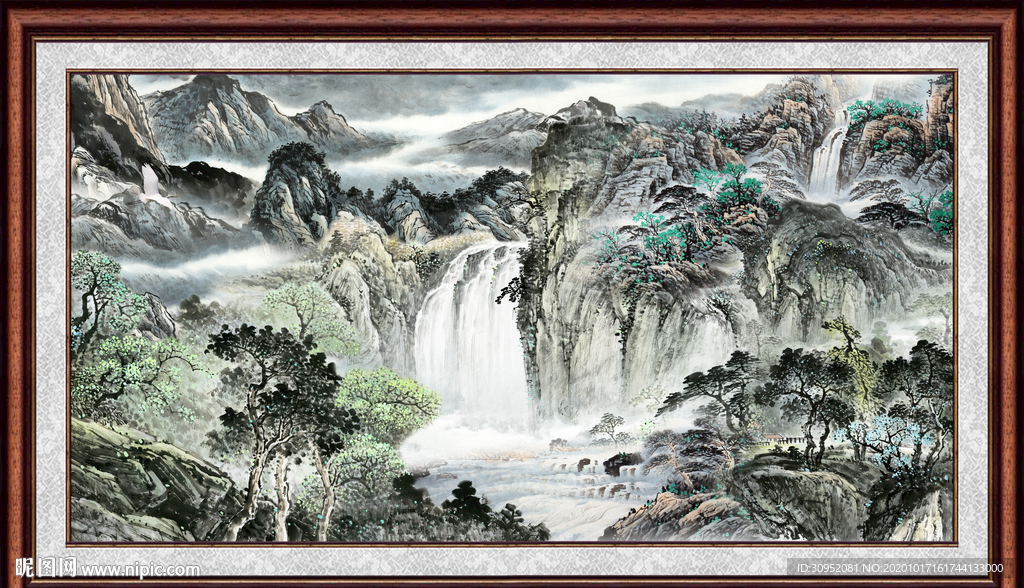 聚宝盆山水