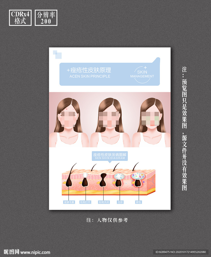 美容皮肤管理海报