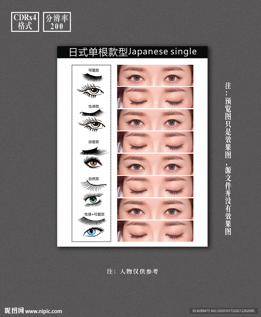 美睫挂画海报