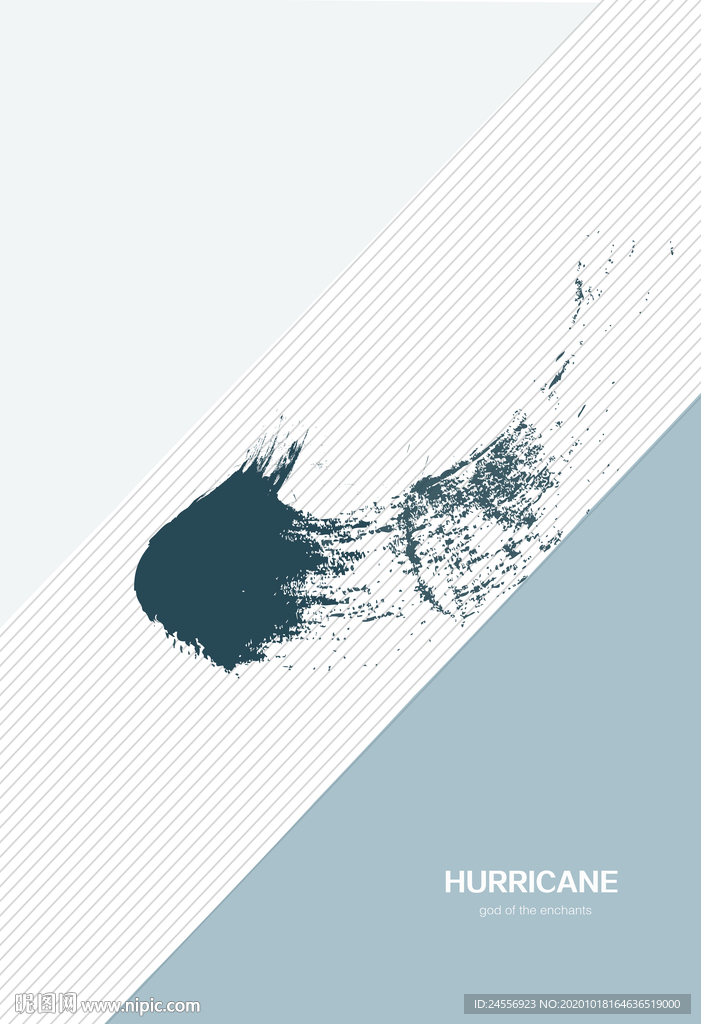 北欧风格抽象色块装饰画