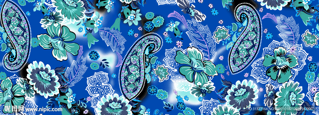 波点虚线腰果植物花