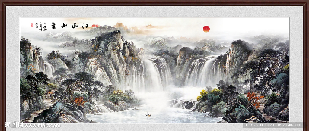 山水画 水墨山水画 意境山水画