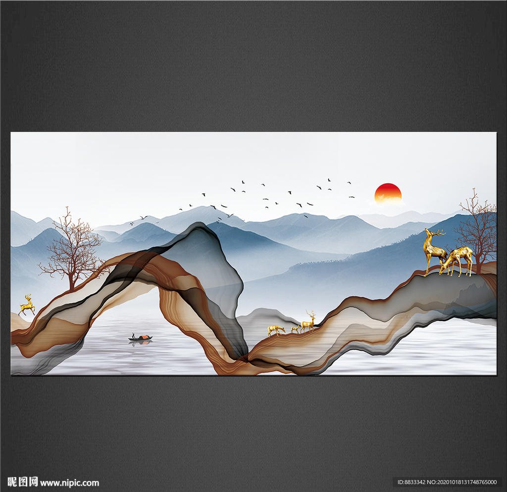 新中式水墨装饰画