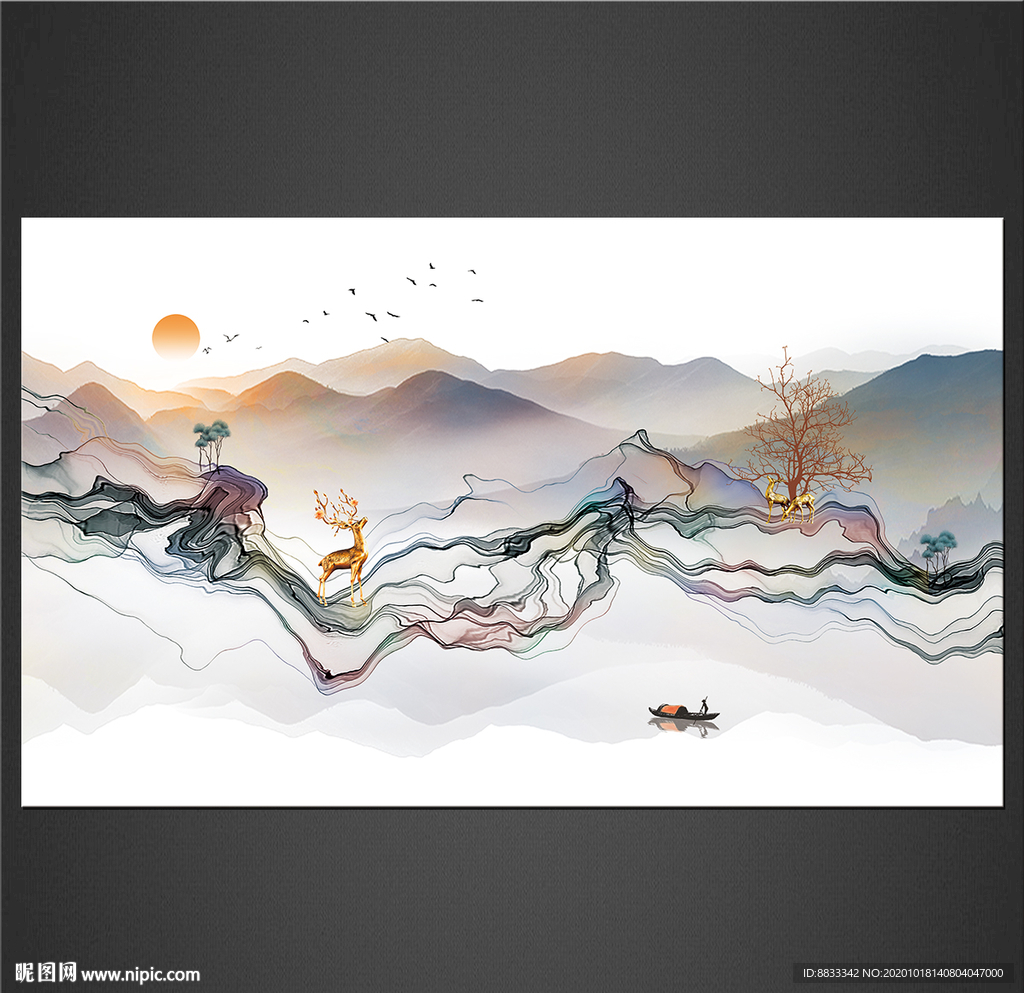 新中式水墨装饰画
