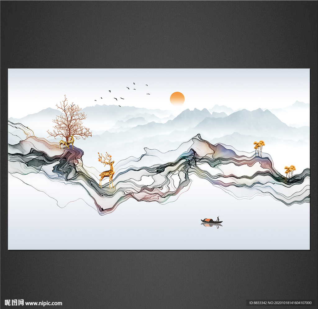 新中式水墨装饰画