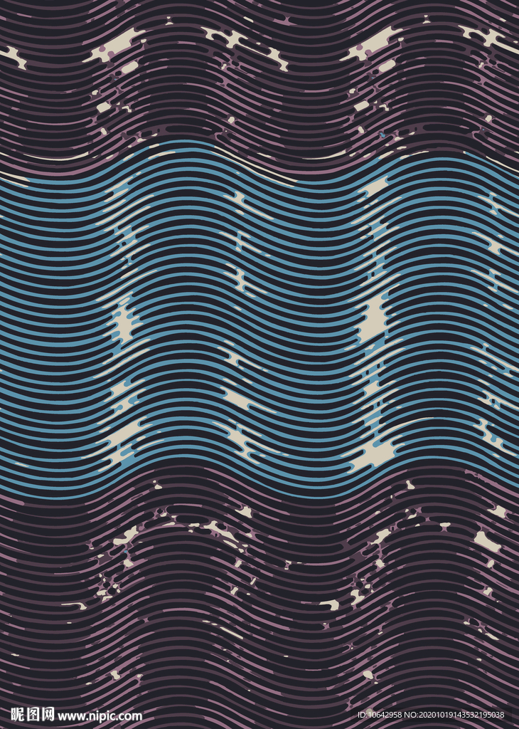 波浪肌理图案