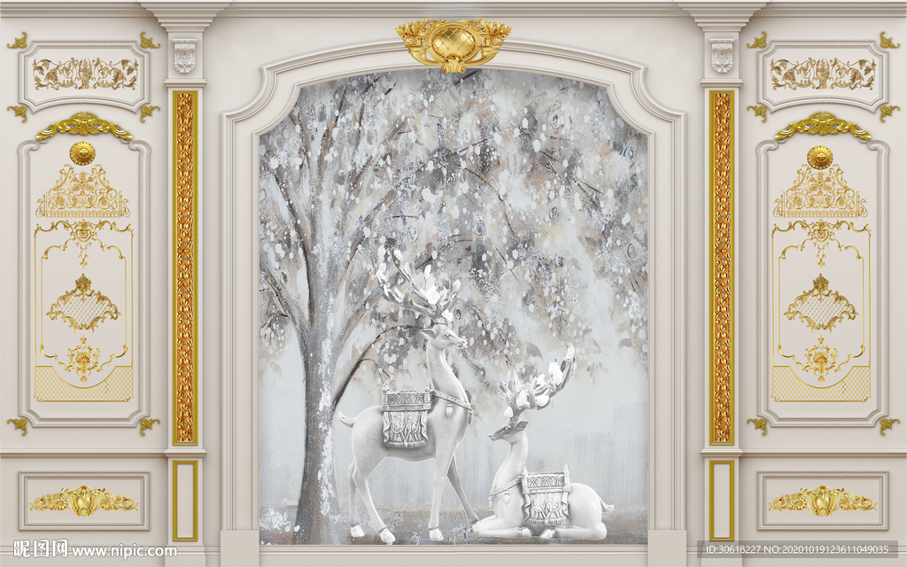 集成护墙板背景墙