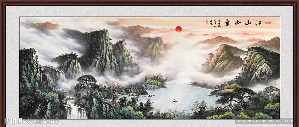 山水画 水墨山水画 意境山水画