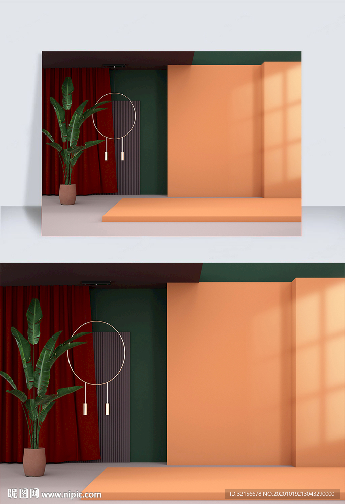 原创C4D电商海报banner