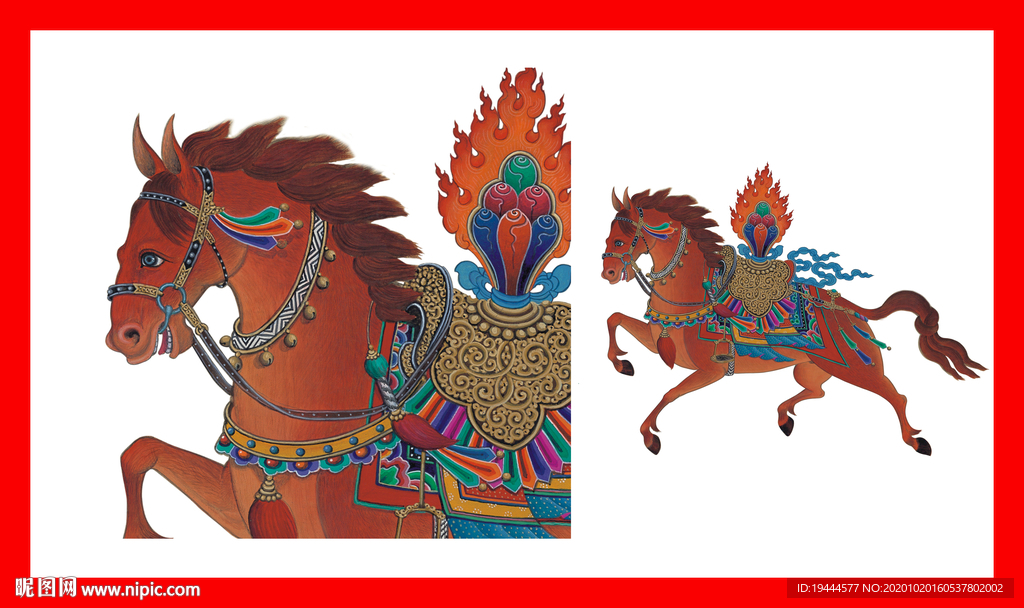 藏式骏马图片