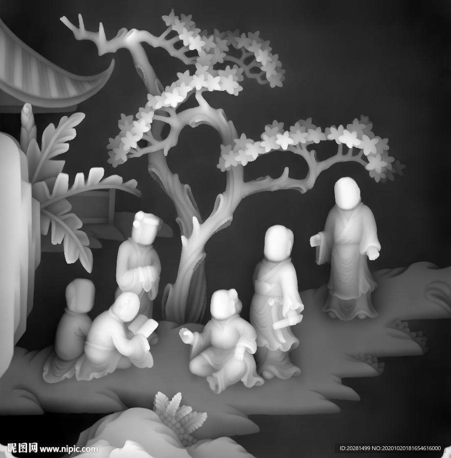 童子灰度图