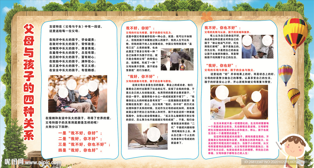 父母与孩子的四种关系