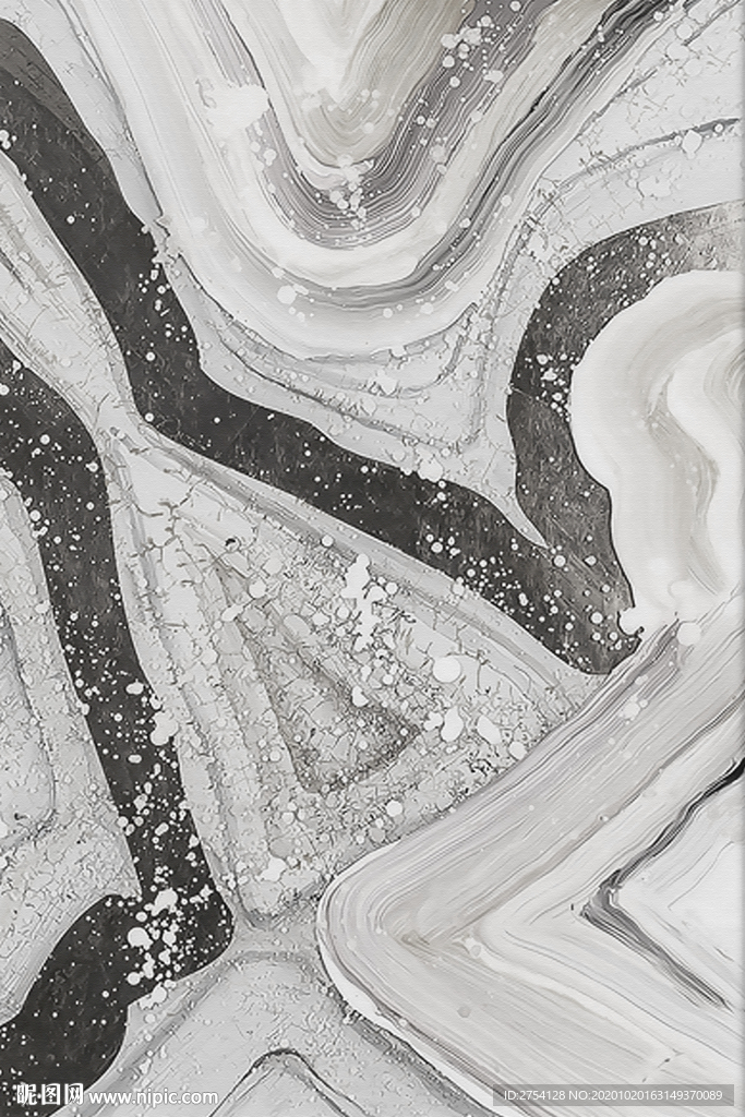 黑白灰大理石纹 线条纹理 岩板
