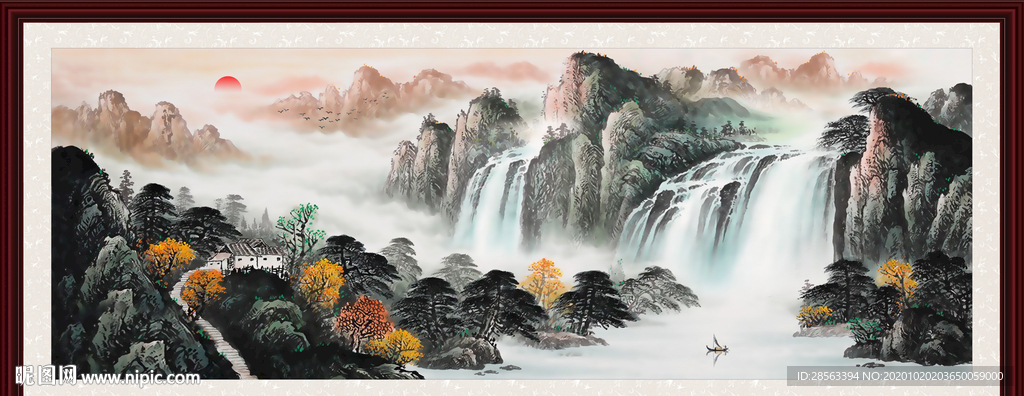 山水画 水墨山水画 意境山水画
