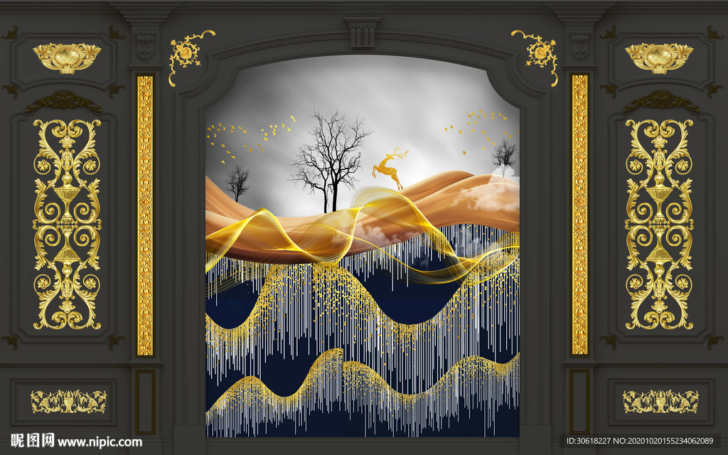 集成护墙板背景墙