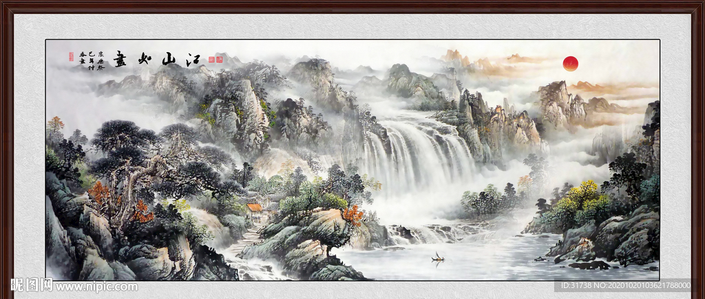 山水画 水墨山水画 意境山水画
