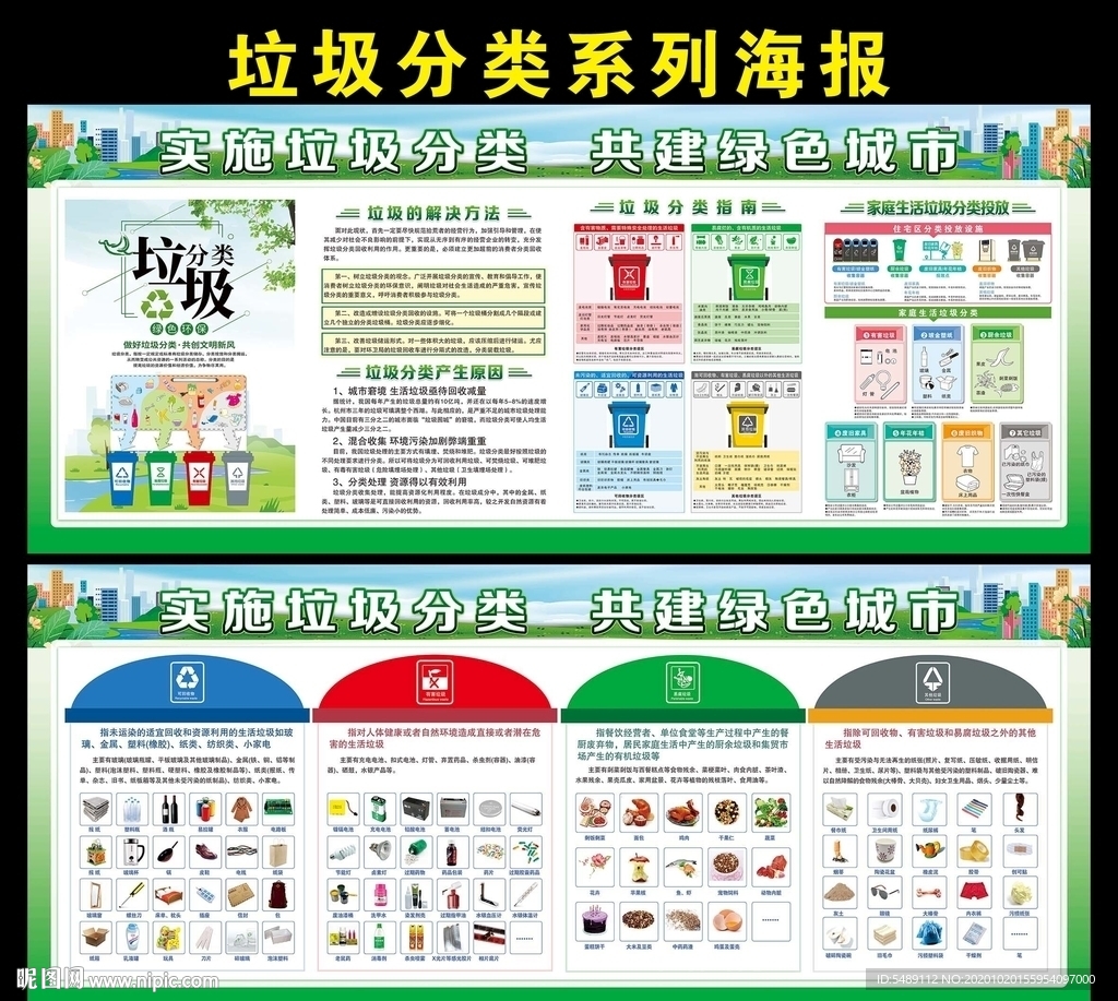 垃圾分类宣传展板