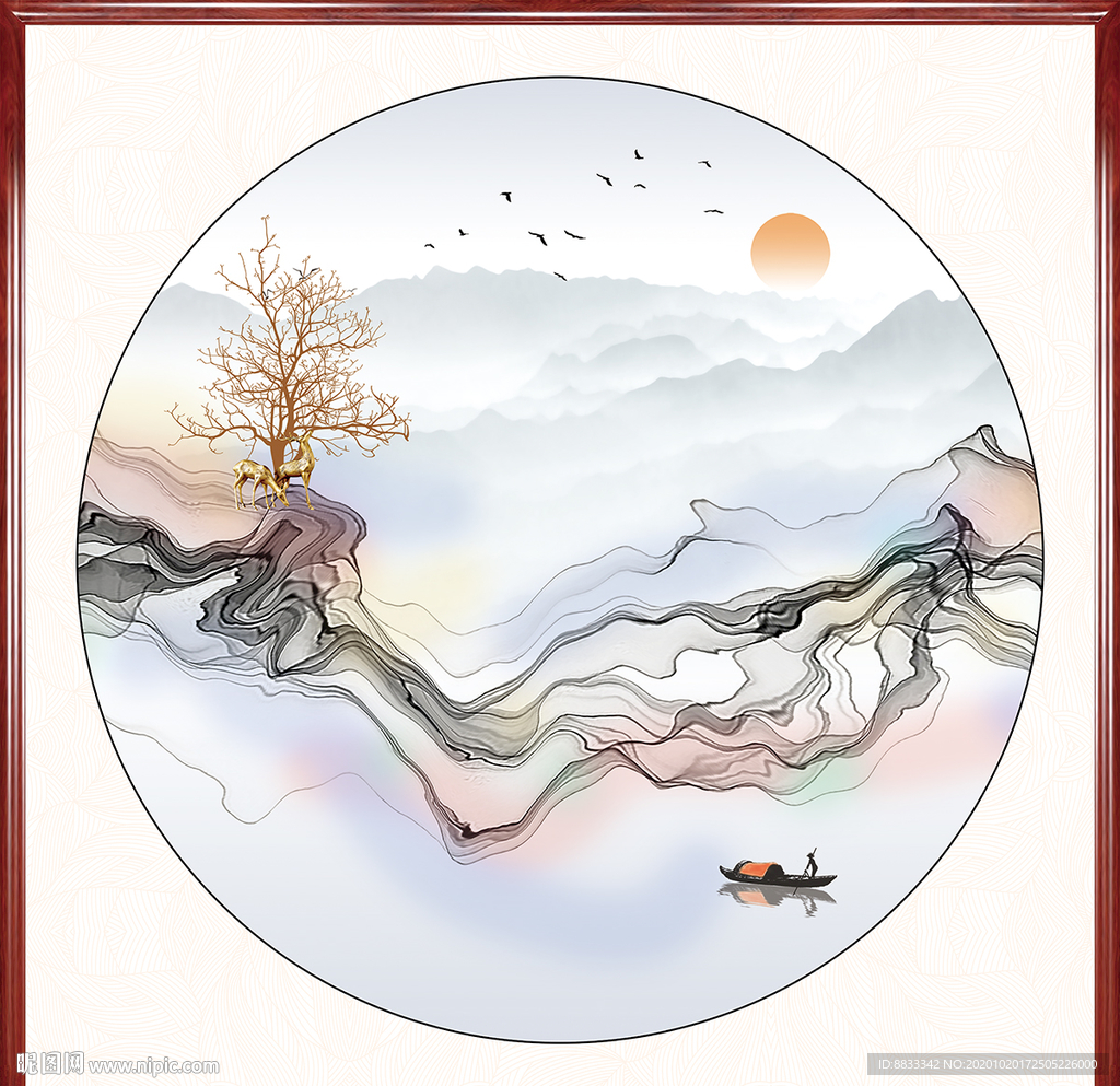 新中式水墨装饰画