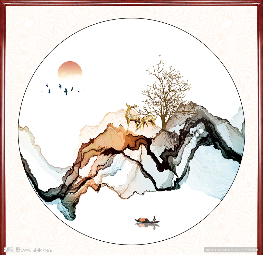 新中式水墨装饰画