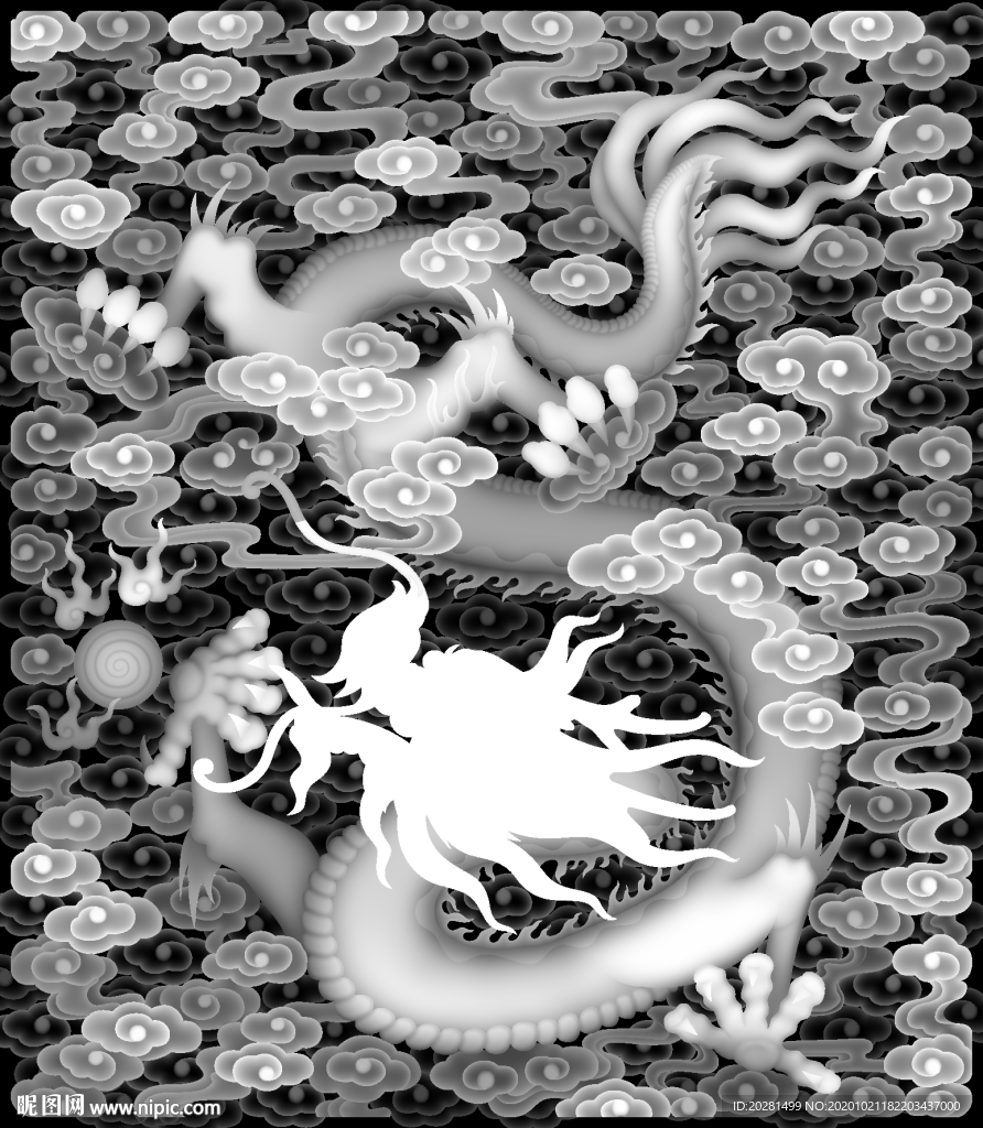 云龙 写字台