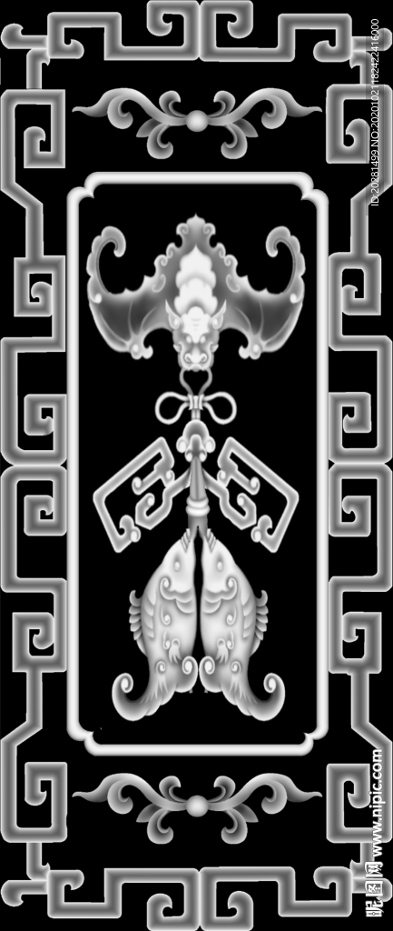 蝙蝠 鱼灰度图