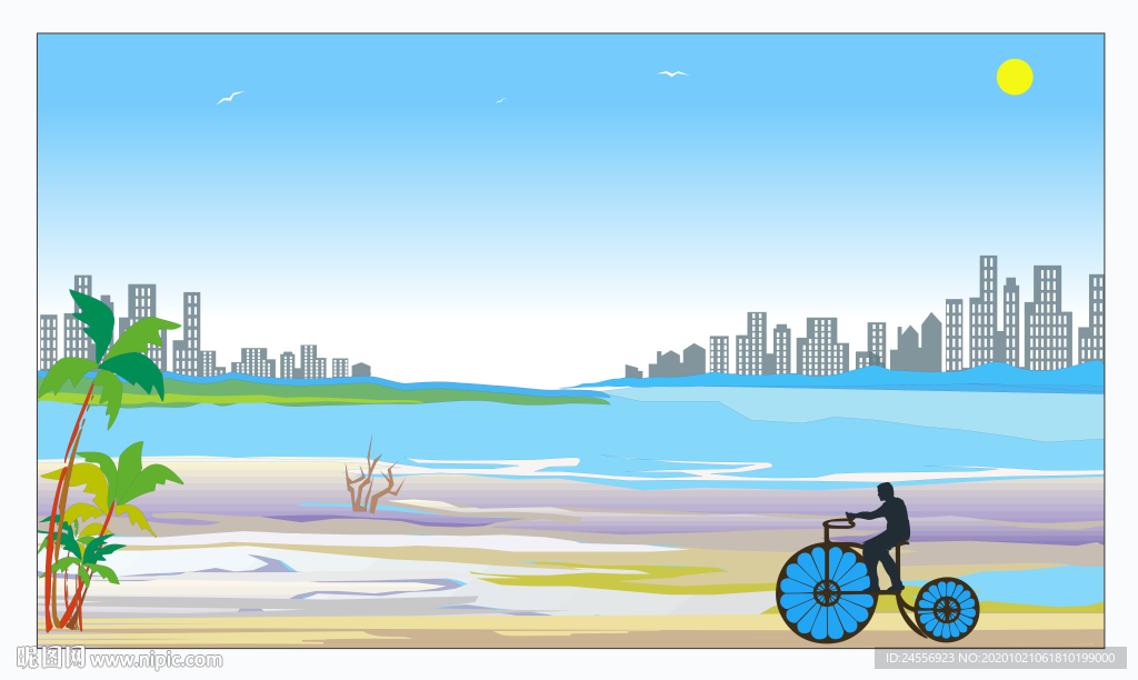 油画风景画山水墨画意境山水禅境