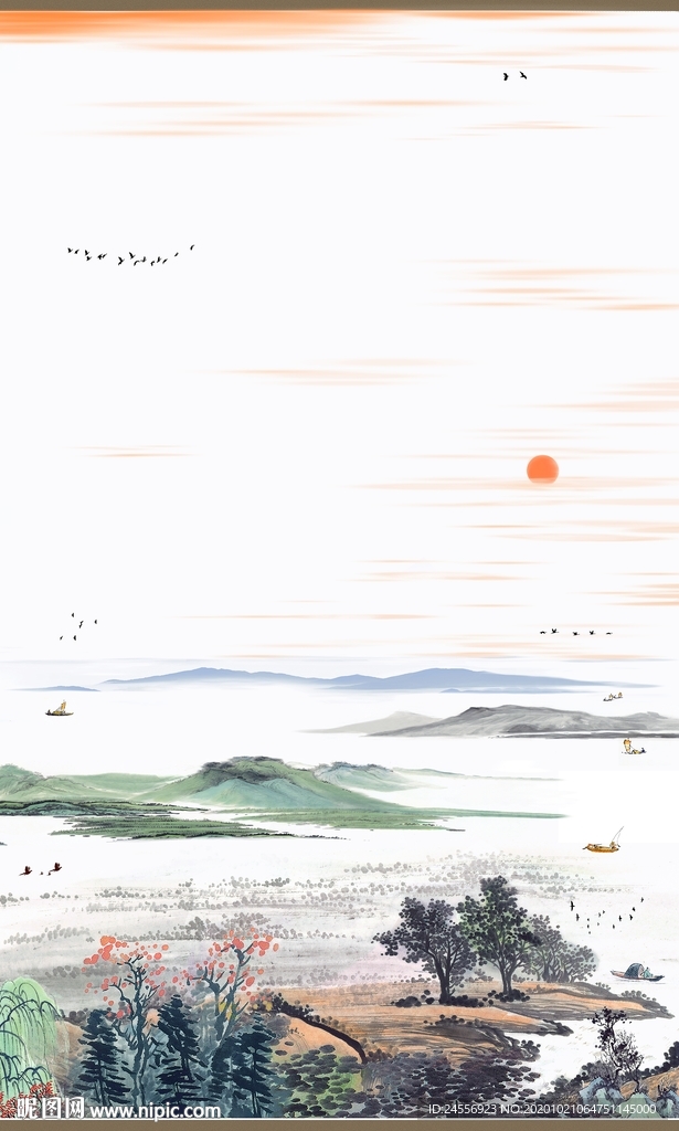 山水墨画山水意境山水禅境山水画