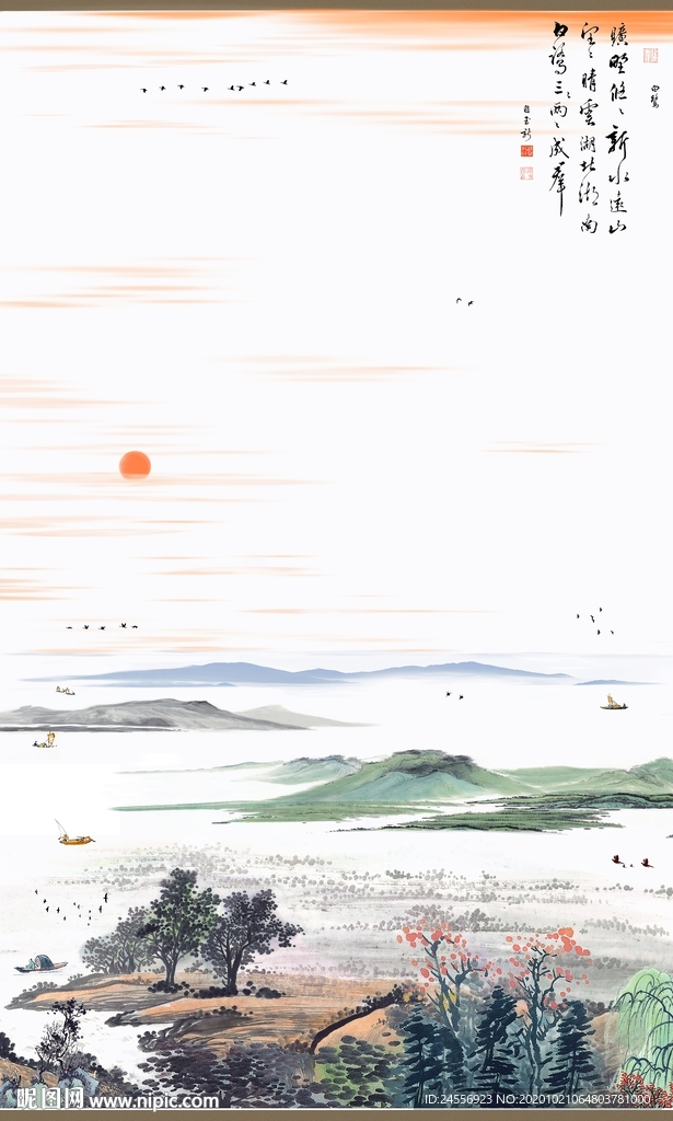 山水墨画山水意境山水禅境山水画