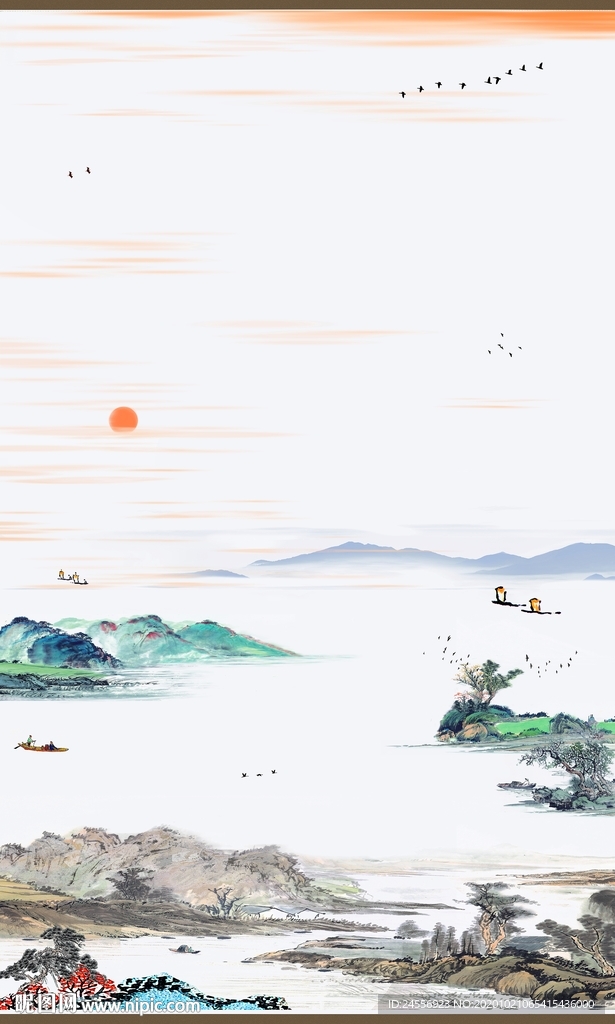山水墨画山水意境山水禅境山水画