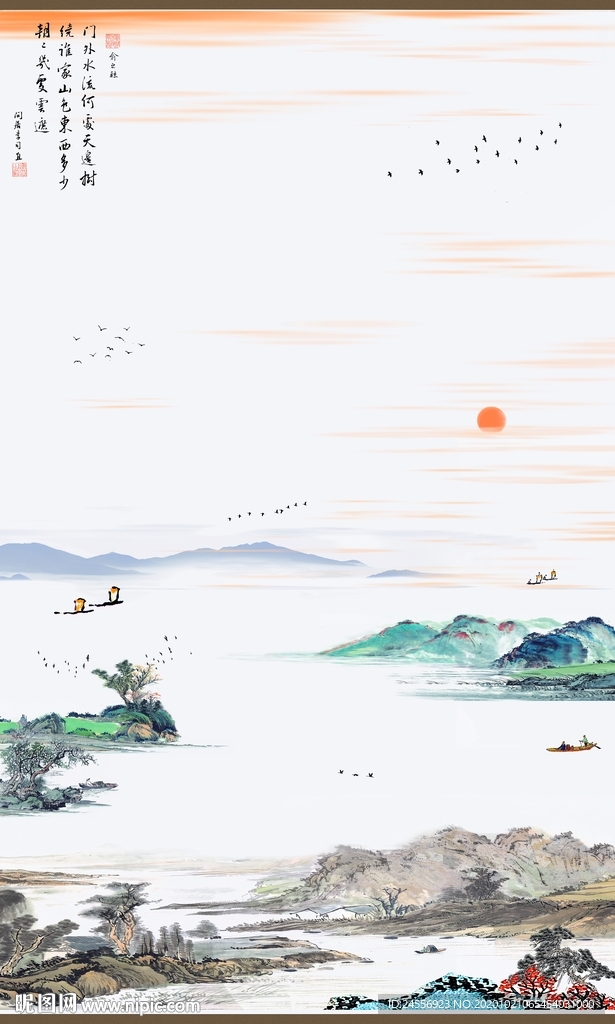 山水墨画山水意境山水禅境山水画