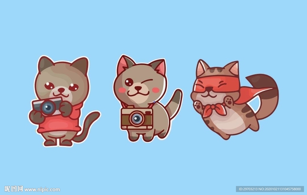 卡通小猫