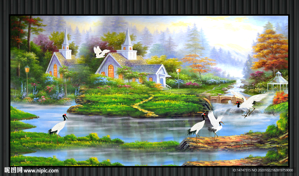 山水油画