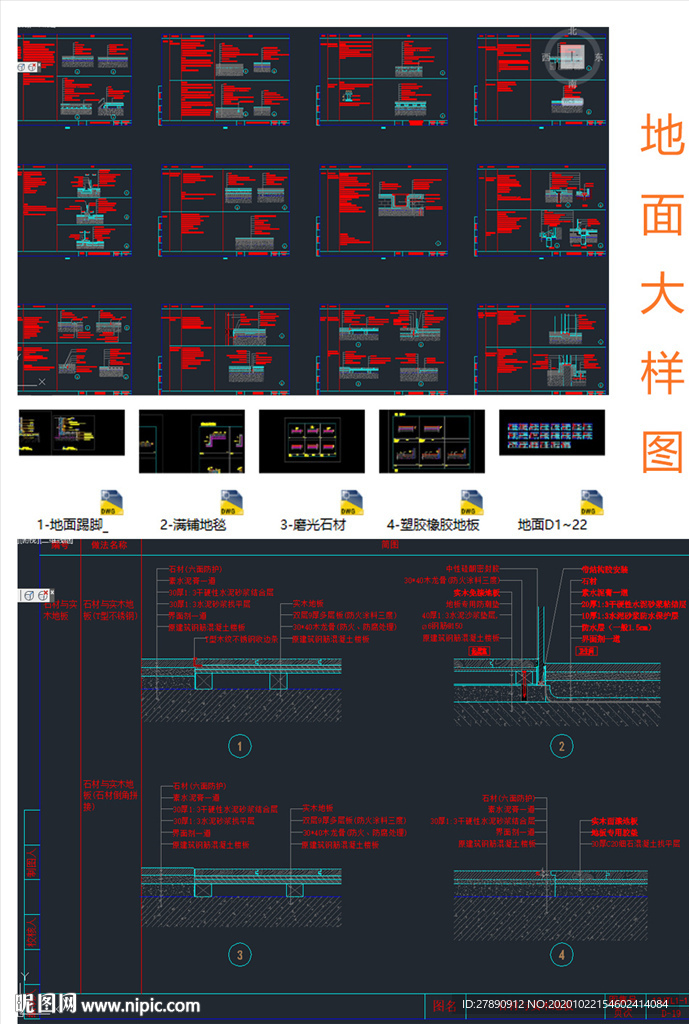 地面大样图