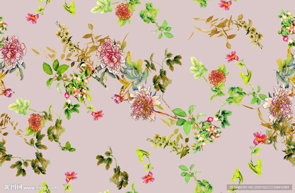 抽象花鸟