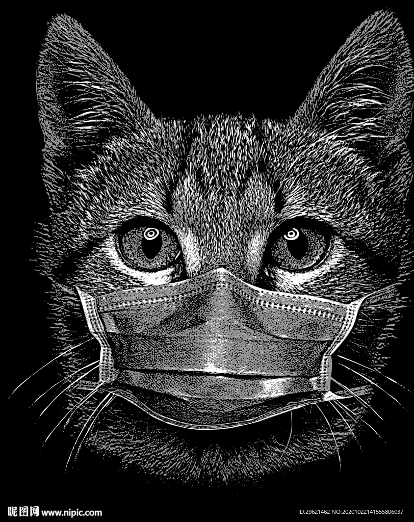 手绘猫咪