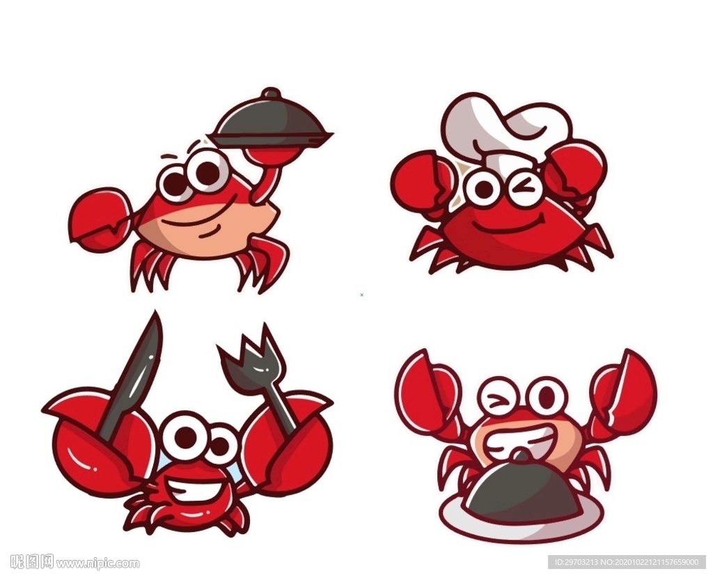 卡通螃蟹
