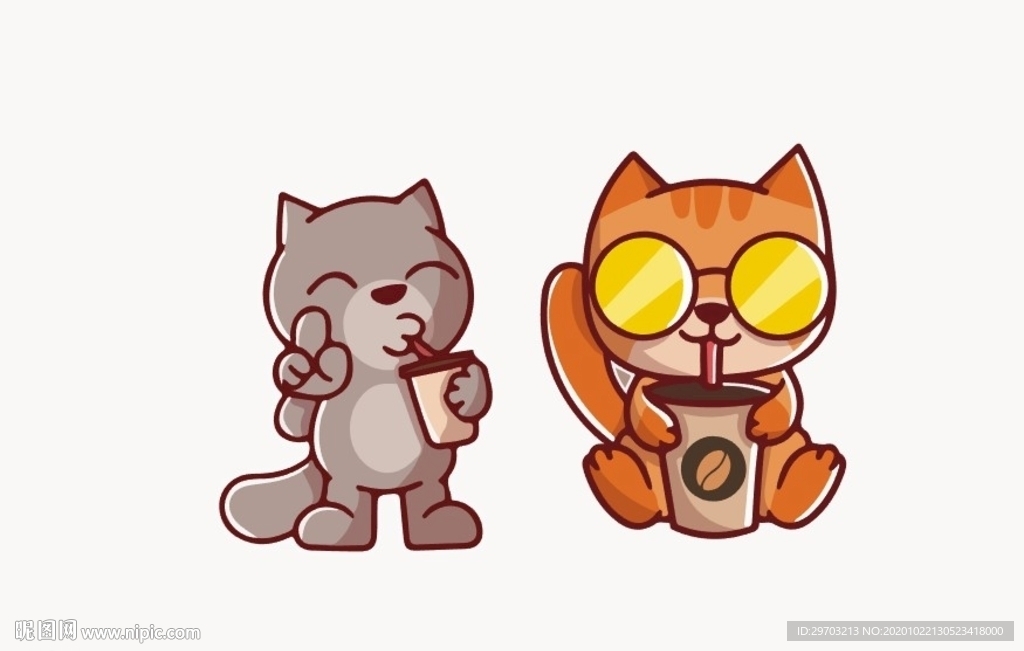 卡通小猫