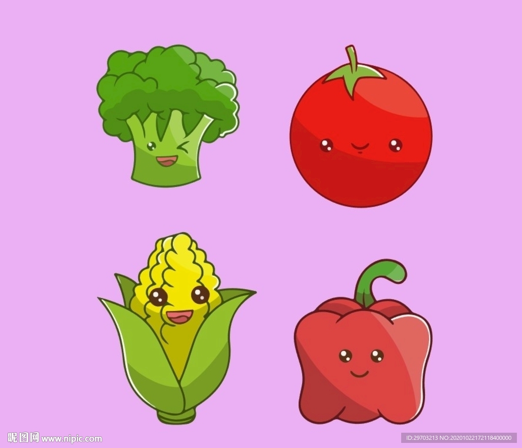 卡通蔬菜