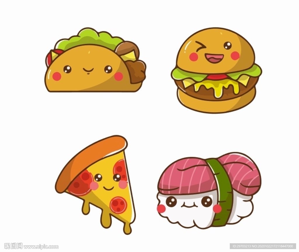 卡通美食
