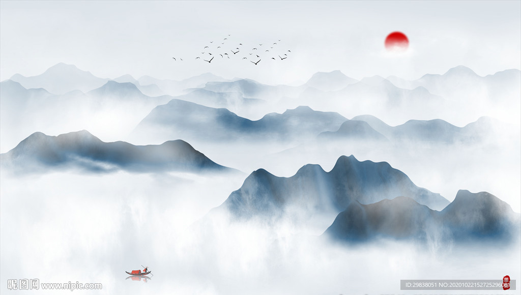 新中式山水