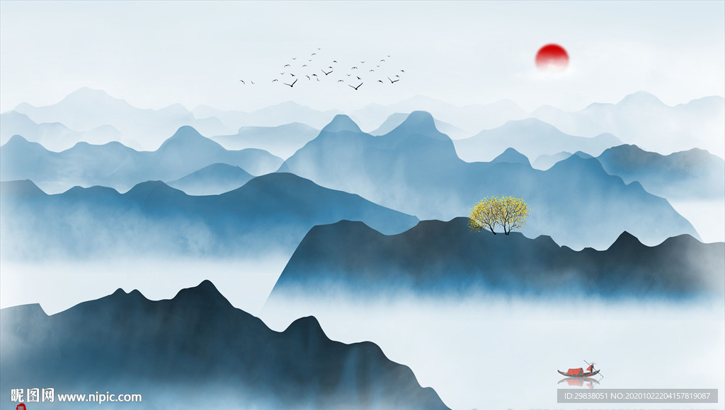 水墨画