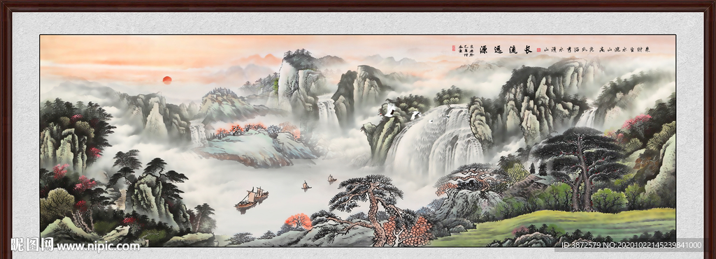 山水画 水墨山水画 意境山水画
