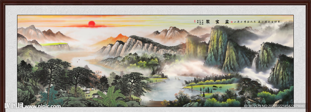 山水画 水墨山水画 意境山水画