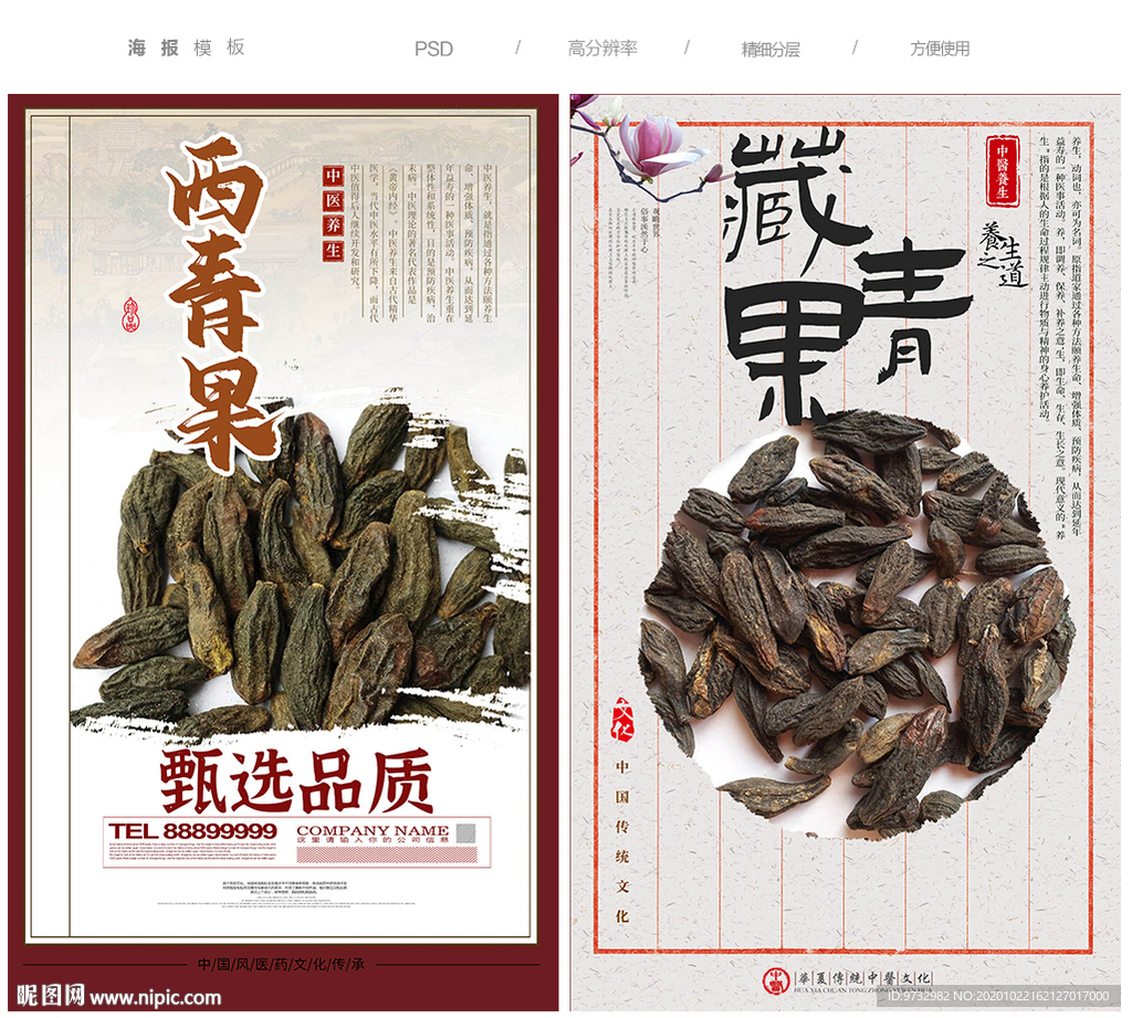 藏青果 药材海报