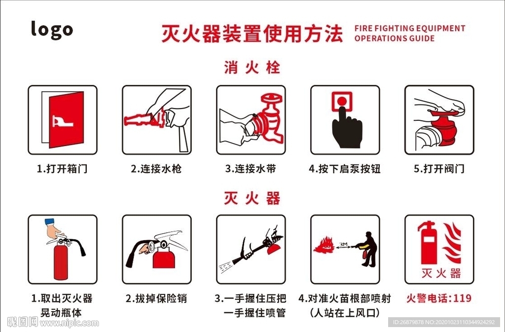 灭火器装置使用方法