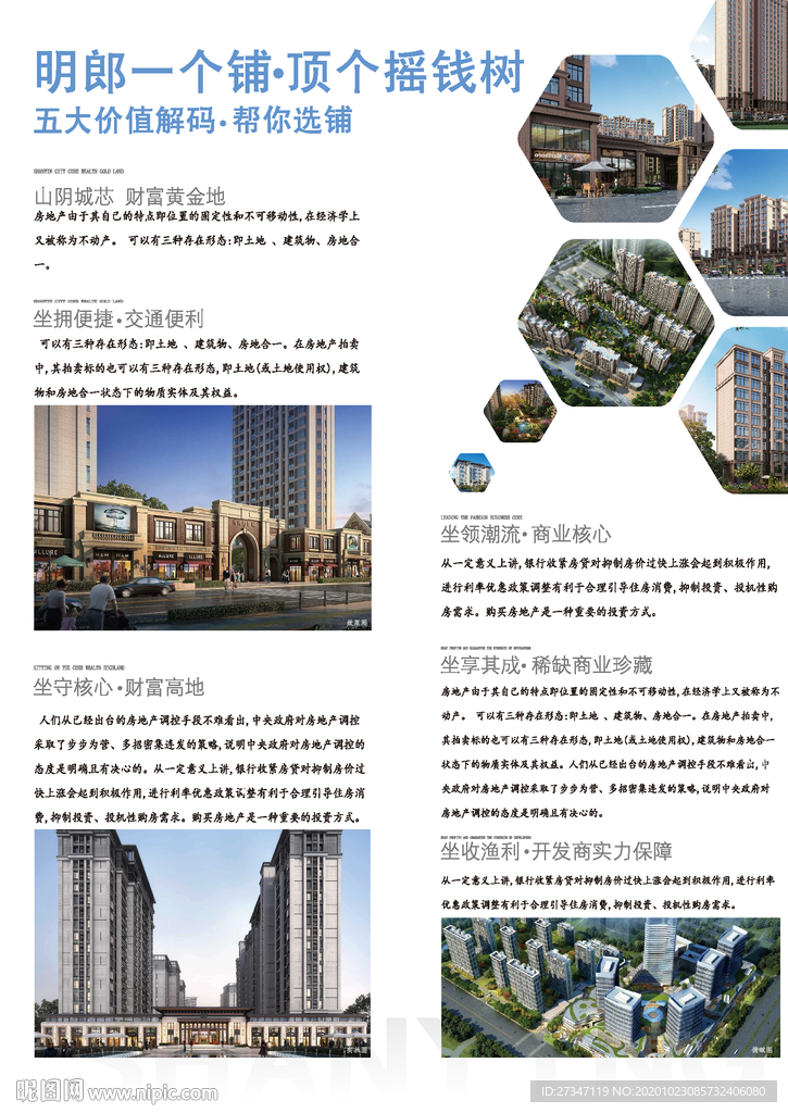 商业房地产DM单背面排版设计