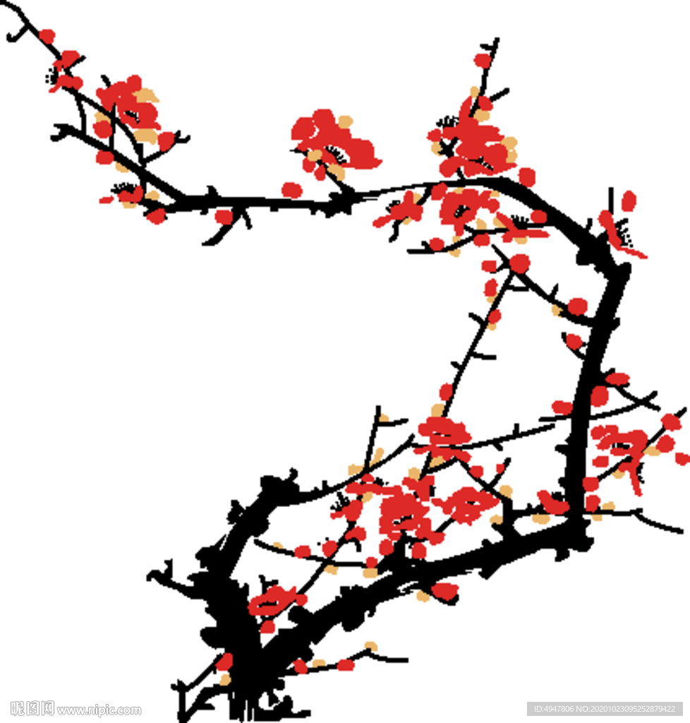 梅花矢量图