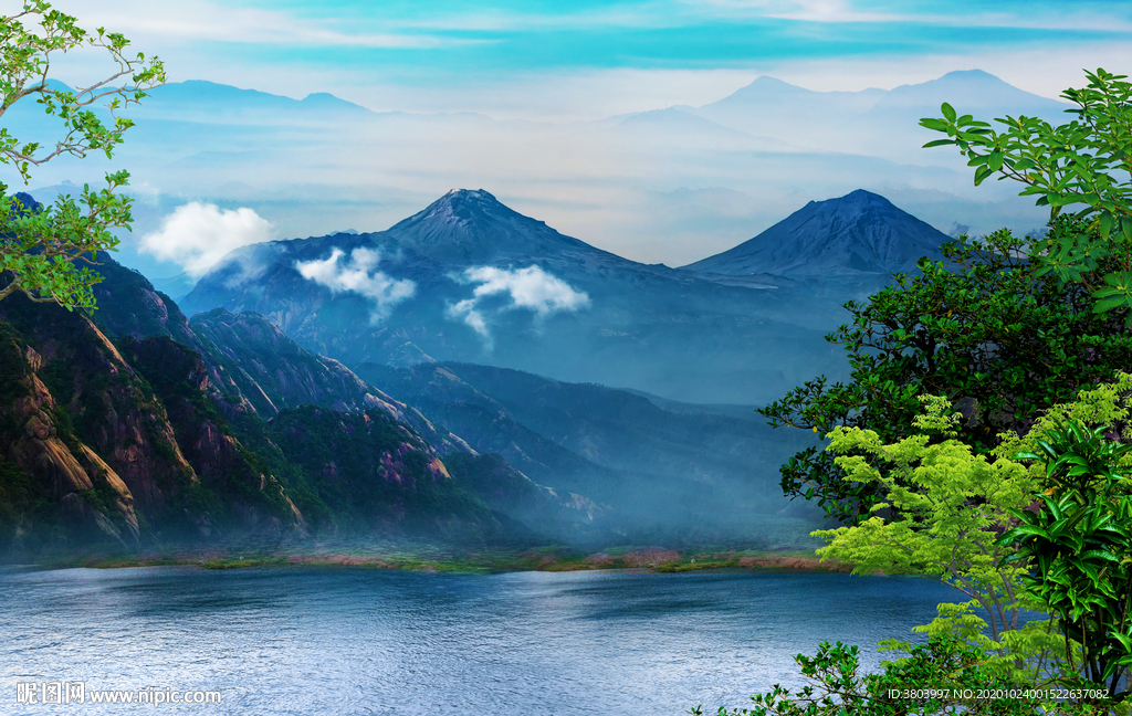 山水画 山水风景