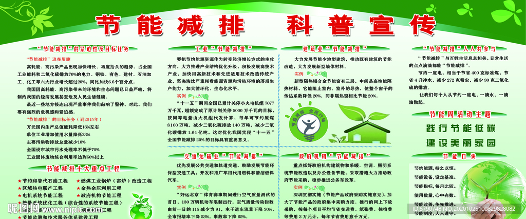 节能减排科普宣传