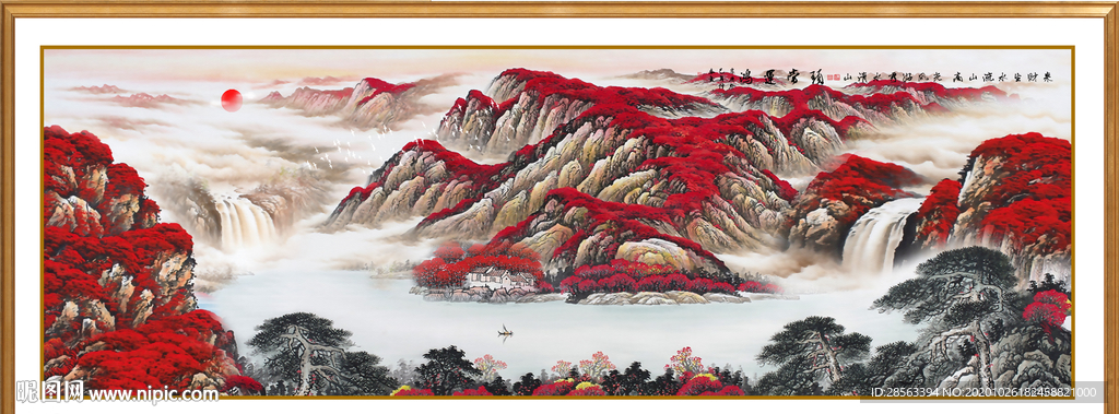 鸿运当头国画